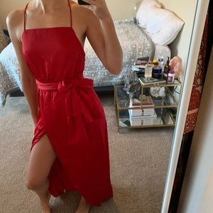 Red sabo skirt formal dress XS